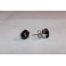925 Sterling Silver Studs Earring with Natural Black Star Stones